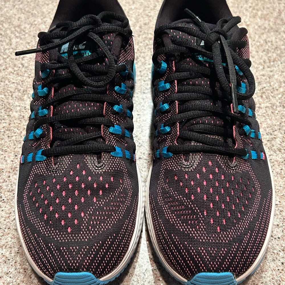 Nike Black and Pink Running Shoes